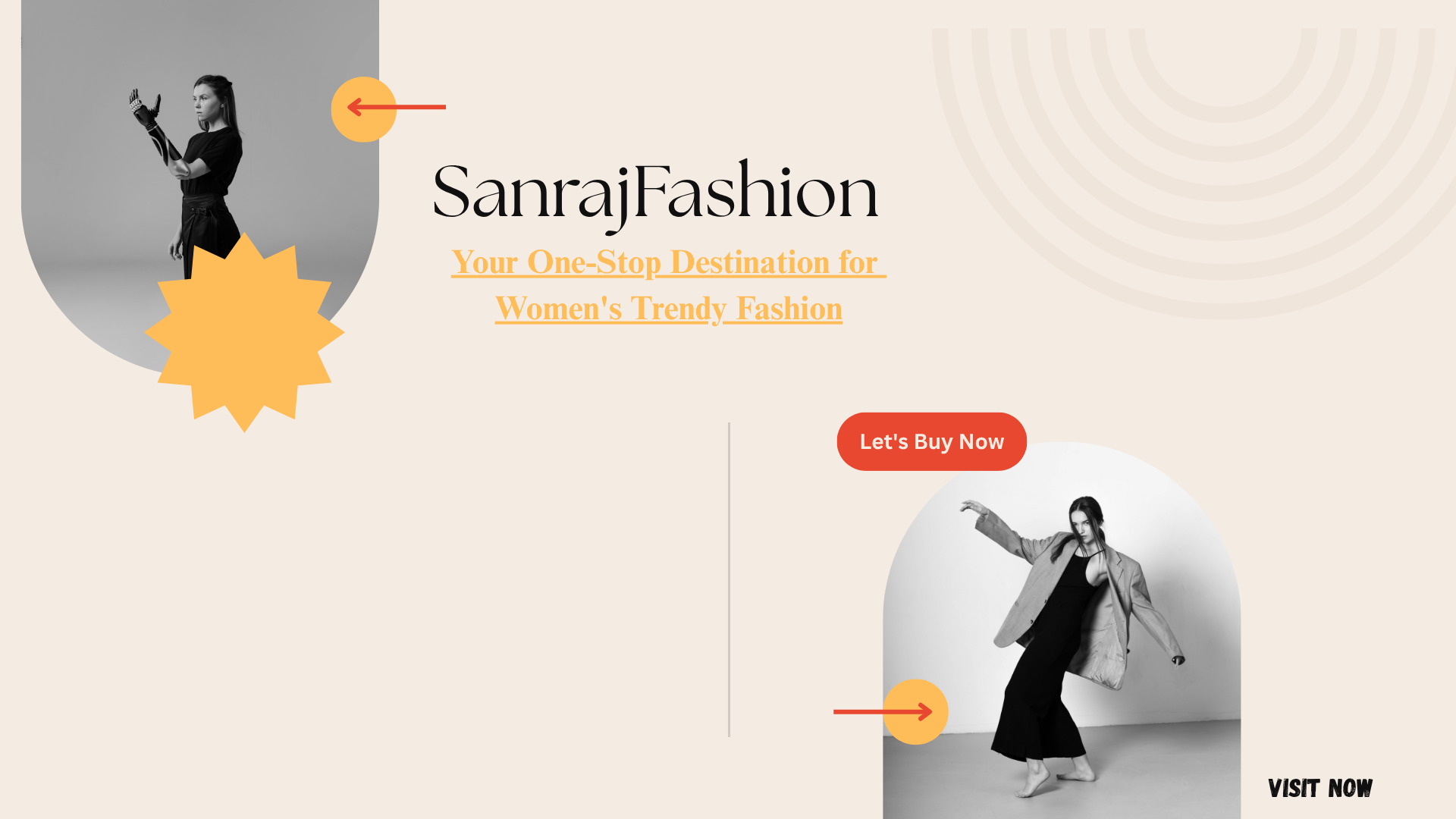Fashionable women fashion At Sanraj